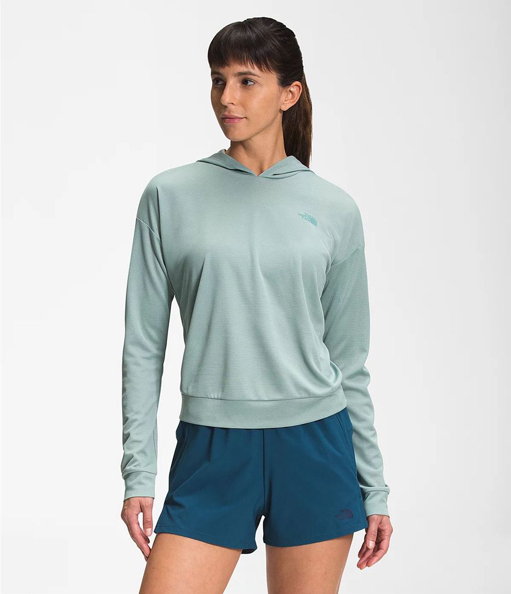 The North Face Wander Sun Kapuzenpullover Damen - Blau CH-922IZXB